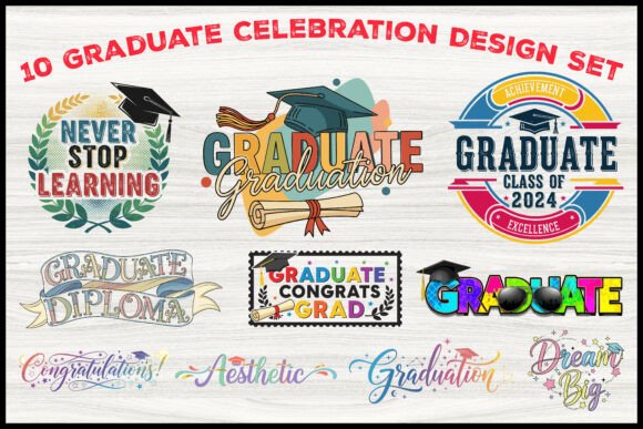 10 Graduation Celebration Design Bundle