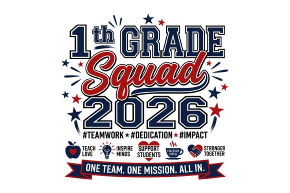 1st Grade Squad 2026 PNG Graphics