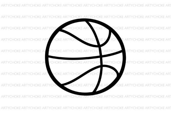 Basketball Doodle Clipart: Graphics for Local Branding