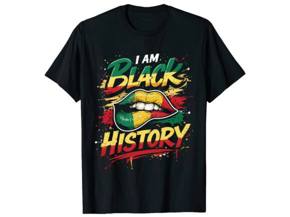 Bold Black History Month T-Shirt Graphics