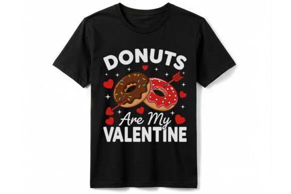 Donuts Are My Valentine T-Shirt Graphics
