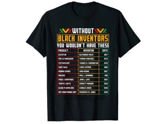 Inventors Black History Month T-Shirt