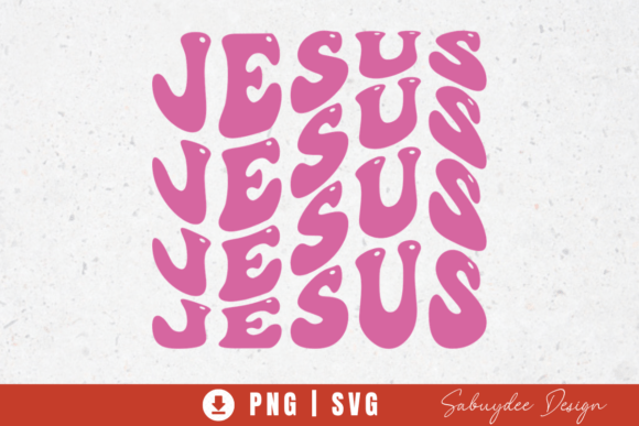 Jesus Groovy Design Graphics