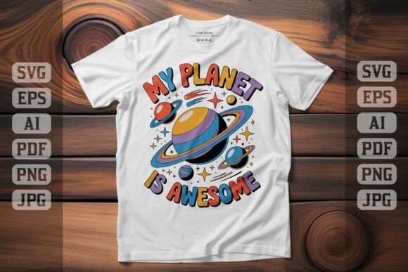 My Planet is Awesome Space Adventure Graphics