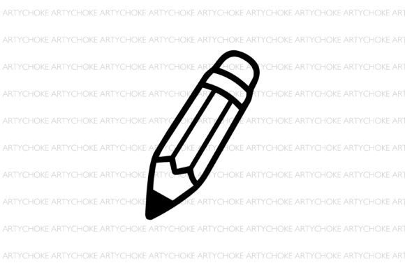 Pencil Doodle Icon: Graphics and Icons for Digital Sellers
