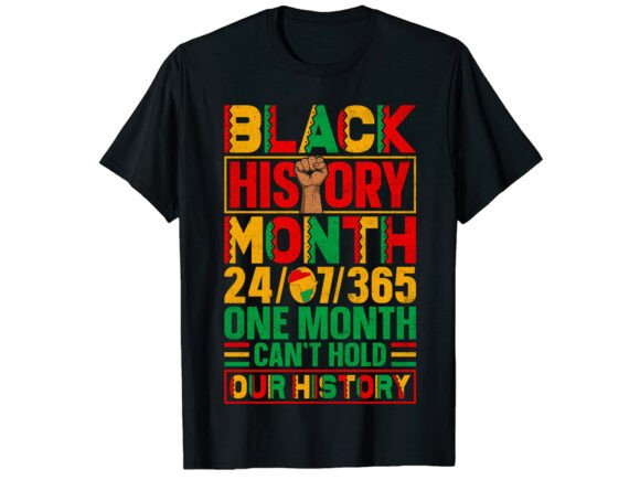 Power Black History Month T-Shirt Graphics
