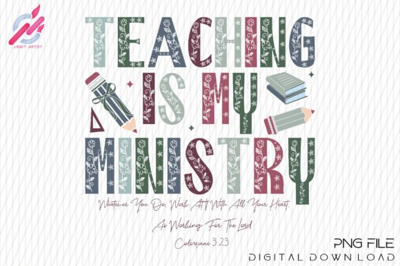 Teaching is My Ministry PNG Graphics