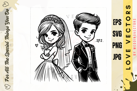 Weddingvectors - 22003719: Graphics & Illustrations for Real Publishing