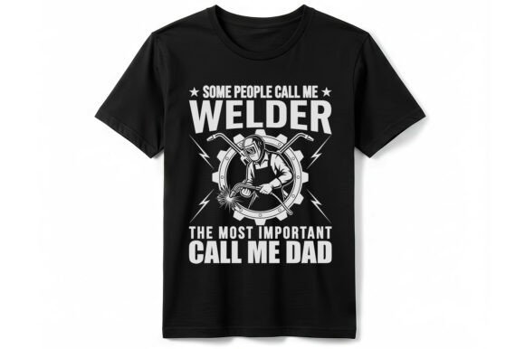 Welder Dad Hero T-shirt Design Graphics